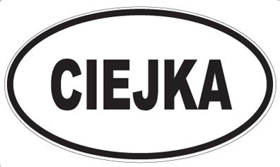 CIEJKA - Oval Magnet