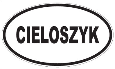 CIELOSZYK - Oval Magnet