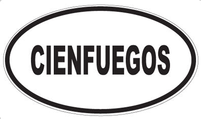 CIENFUEGOS - Oval Magnet