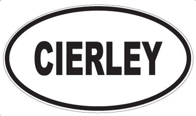 CIERLEY - Oval Magnet