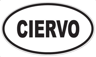 CIERVO - Oval Magnet