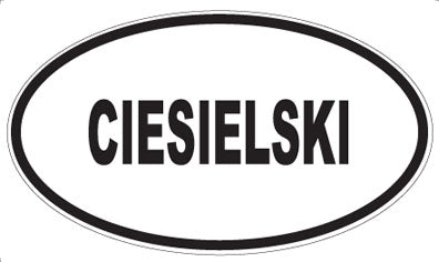 CIESIELSKI - Oval Magnet