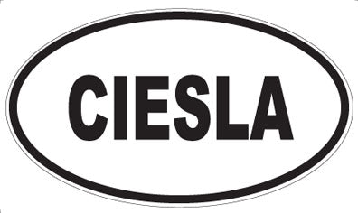 CIESLA - Oval Magnet