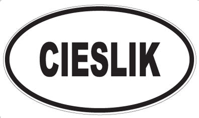 CIESLIK - Oval Magnet