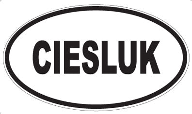CIESLUK - Oval Magnet