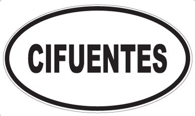 CIFUENTES - Oval Magnet