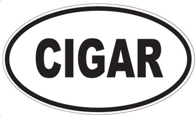 CIGAR - Oval Sticker