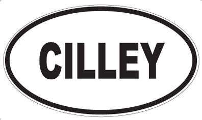 CILLEY - Oval Magnet