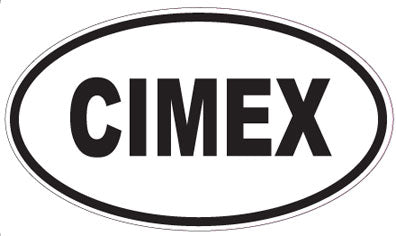 CIMEX - Oval Sticker
