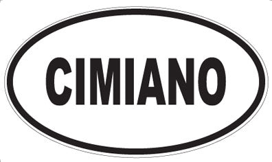 CIMIANO - Oval Magnet