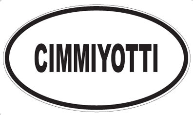 CIMMIYOTTI - Oval Magnet