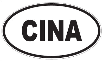 CINA - Oval Magnet