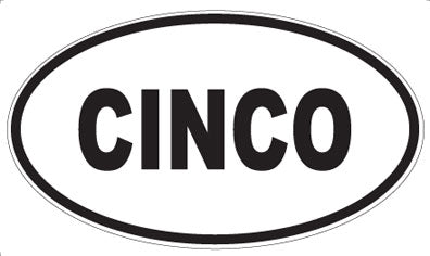 CINCO - Oval Magnet