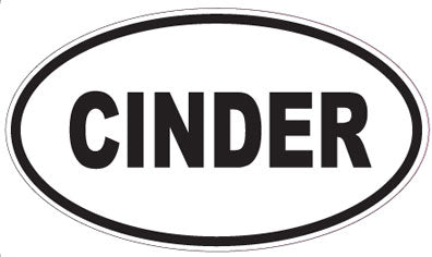 CINDER - Oval Sticker