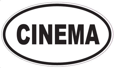 CINEMA - Oval Sticker