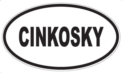 CINKOSKY - Oval Magnet