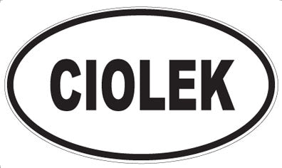 CIOLEK - Oval Magnet