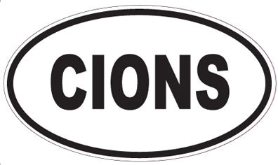 CIONS - Oval Sticker