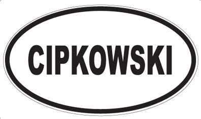 CIPKOWSKI - Oval Magnet