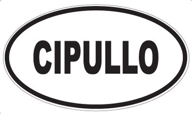 CIPULLO - Oval Magnet