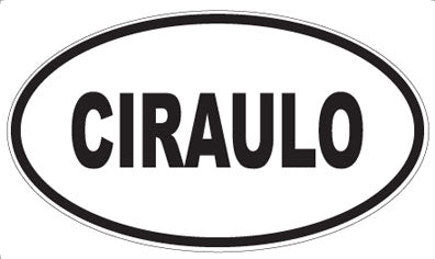 CIRAULO - Oval Magnet