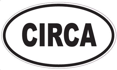 CIRCA - Oval Sticker