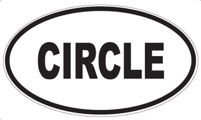 CIRCLE - Oval Magnet