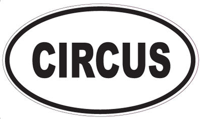 CIRCUS - Oval Sticker