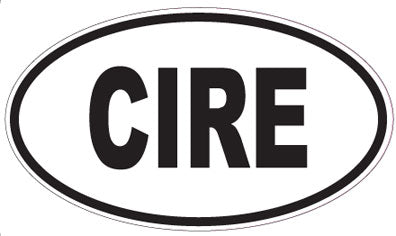 CIRE - Oval Sticker