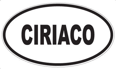 CIRIACO - Oval Magnet