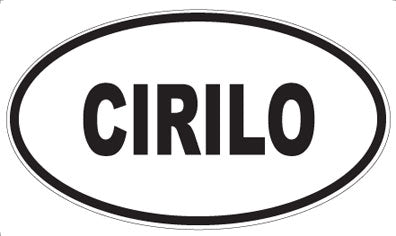 CIRILO - Oval Magnet