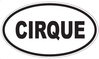 CIRQUE - Oval Sticker