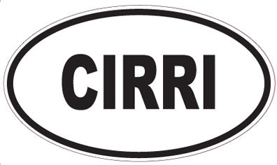 CIRRI - Oval Sticker
