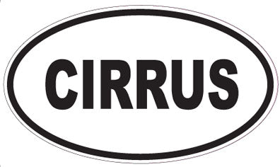 CIRRUS - Oval Sticker