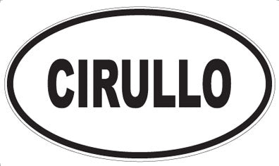 CIRULLO - Oval Magnet