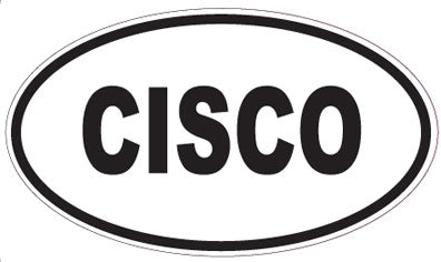 CISCO - Oval Sticker