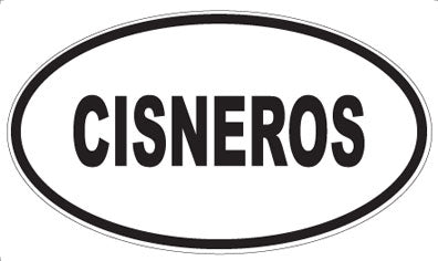 CISNEROS - Oval Magnet