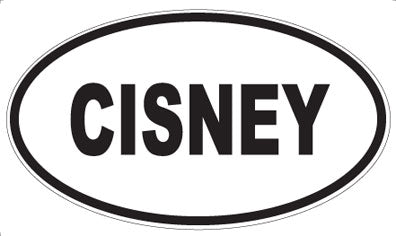 CISNEY - Oval Magnet