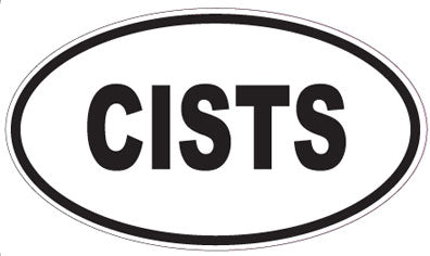 CISTS - Oval Sticker