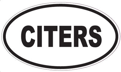 CITERS - Oval Sticker