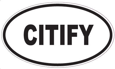 CITIFY - Oval Sticker