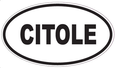 CITOLE - Oval Sticker