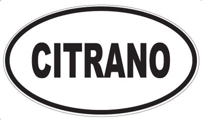 CITRANO - Oval Magnet