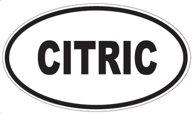 CITRIC - Oval Sticker