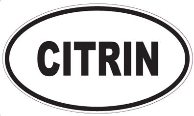 CITRIN - Oval Sticker