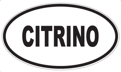 CITRINO - Oval Magnet