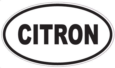 CITRON - Oval Sticker