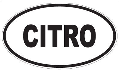 CITRO - Oval Magnet