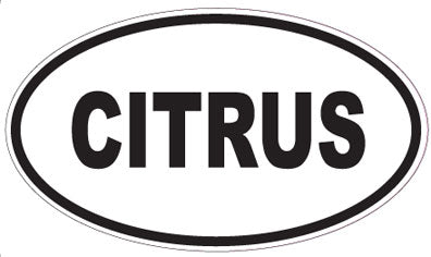 CITRUS - Oval Sticker