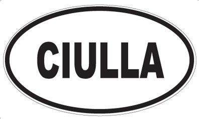 CIULLA - Oval Magnet